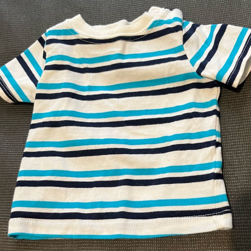 Garanimals Blue and White Striped Tee